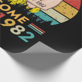 Papier Cadeau Anniversaire vintage 1982 (Coin)