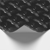 Papier Cadeau Anniversaire Visage de chat noir (Coin)