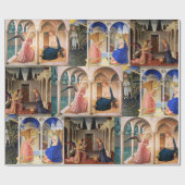 Papier Cadeau ANNONCE de Fra Beato Angelico Noël Wrapp (Plat)