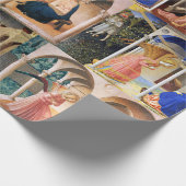 Papier Cadeau ANNONCE de Fra Beato Angelico Noël Wrapp (Coin)