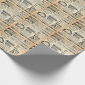 Papier Cadeau Annonce de journal français 1897 (Coin)