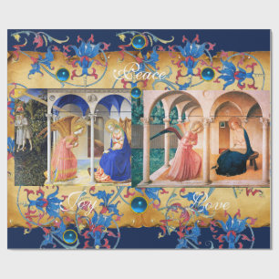 PAPIER CADEAU ANNONCE FRA ANGELICO CHRISTMAS PARCHMENT