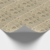 Papier Cadeau Annonces de journaux Vintages apothécaires (Coin)