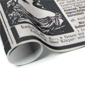 Papier Cadeau Annonces typiques en allemand dans une nouvelle Eu (Coin rond)