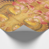 PAPIER CADEAU ANNONCIATION ANGEL OR ROSE NOËL REMERCIEMENTS DE N (Coin)