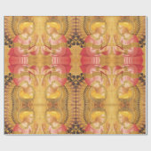 PAPIER CADEAU ANNONCIATION ANGEL OR ROSE NOËL REMERCIEMENTS DE N (Plat)