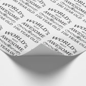 Papier Cadeau Ans les plus impressionnants du monde 100 (Coin)