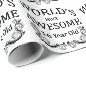 Papier Cadeau Ans les plus impressionnants du monde 16 (Coin rond)