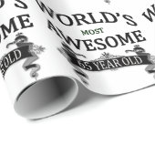 Papier Cadeau Ans les plus impressionnants du monde 65 (Coin rond)