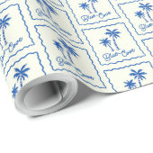 Papier Cadeau Anse Bleue (Coin rond)