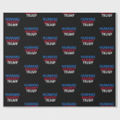Papier Cadeau Anti-Trump - Humains contre Trump (Plat)