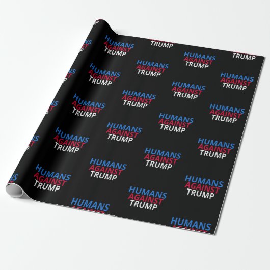 Papier Cadeau Anti-Trump - Humains contre Trump (Déroulé)