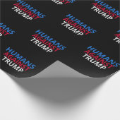 Papier Cadeau Anti-Trump - Humains contre Trump (Coin)