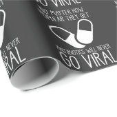 Papier Cadeau Antibiotiques Chercheur en sciences virales Pharma (Coin rond)