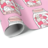 Papier Cadeau Antidépresseur pour chat Cadeau drôle pour amateur (Coin rond)