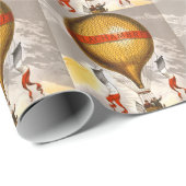 Papier Cadeau Antique Balloon labeled "H. Lachambre", 1880 (Coin rond)