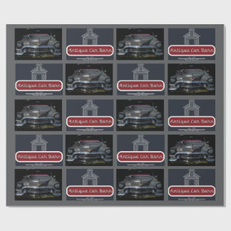 Papier Cadeau Antique Car Barn 