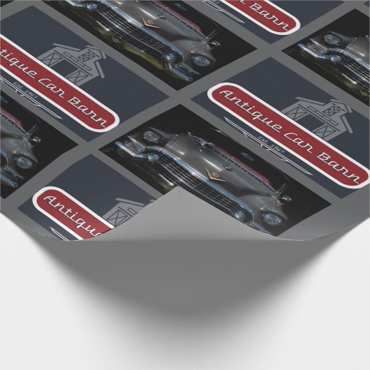 Papier Cadeau Antique Car Barn  (Coin)