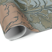 Papier Cadeau Antique Fleur Morris Jardin Fond d'écran Floral (Coin rond)