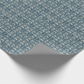 Papier Cadeau Antique florale de la Chine rétro (Coin)