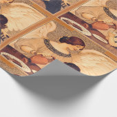 Papier Cadeau Antique française au chocolat (Coin)