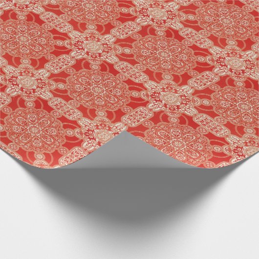 Papier Cadeau Antique Lace Mandala Motif géométrique (Coin)