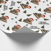 Papier Cadeau Antique Nut Christmas Wrapping Paper (Coin)