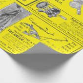 Papier Cadeau Antique Pêche Pêcheur Annonces Vers 1909 Lures Wr (Coin)