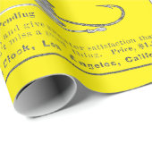 Papier Cadeau Antique Pêche Pêcheur Annonces Vers 1909 Lures Wr (Coin rond)