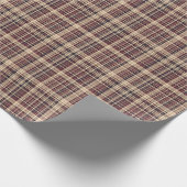 Papier Cadeau Antique Scottish Tartan Wrapping Paper (Coin)