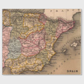 Papier Cadeau Antique vieille carte inspirée (5) (Plat)