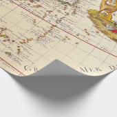 Papier Cadeau Antique vieille carte inspirée (6) (Coin)