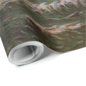 Papier Cadeau Antique voilier Slot Yacht Voilier Ocean (Coin rond)