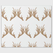 Papier Cadeau Antlers de cerfs (Plat)