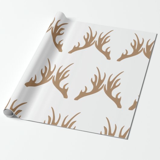 Papier Cadeau Antlers de cerfs (Déroulé)