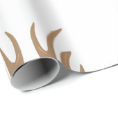 Papier Cadeau Antlers de cerfs (Coin rond)
