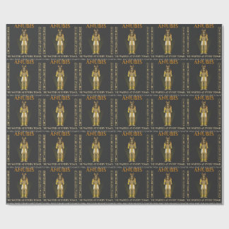 Papier Cadeau Anubis Gardien Intrépide de Tombe Égypte Ancienne