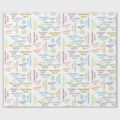 Papier Cadeau Août, 23 Anniversaire Cadeau Papier (Plat)