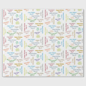 Papier Cadeau Août, 27 Anniversaire Cadeau Papier (Plat)