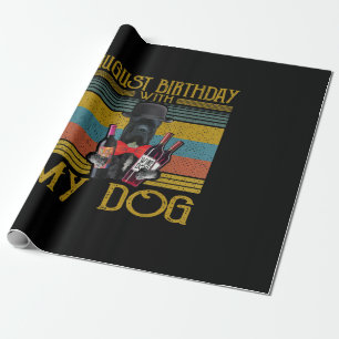 Papier Cadeau Août Anniversaire Avec Mon Canne Corso Chien 2020