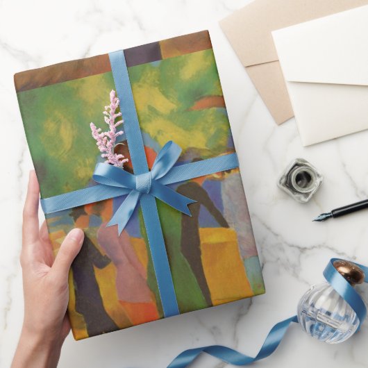 Papier Cadeau Août Macke Lady dans un papier d'enveloppement de  (Cadeaux)