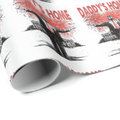 Papier Cadeau *~* AP16 Trump Daddy's Home MAGA White House (Coin rond)