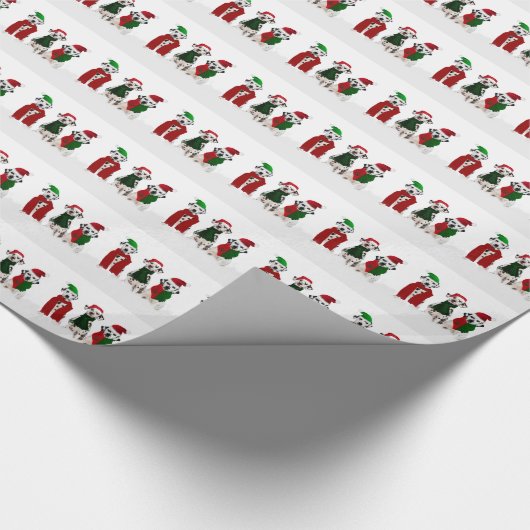 Papier Cadeau APAL - Chiens de Dalmate de Noël (Coin)