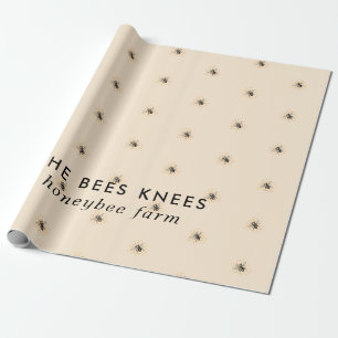 Papier Cadeau Apiculteur de miel élégant et minimaliste
