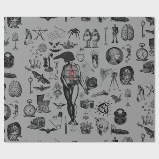 Papier Cadeau Apothécaire (Plat)