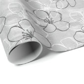 Papier Cadeau Apple Blossom Dream : Ornement Abstrait (Coin rond)