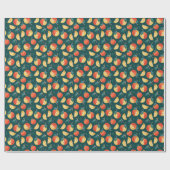Papier Cadeau Apple Delight : Vert Foncé Sans Couleur. (Plat)