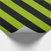 Papier Cadeau Apple Green Black XL Stripes Motif V (Coin)
