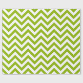 Papier Cadeau Apple Green White XL Chevron ZigZag Motif (Plat)