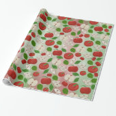 Papier Cadeau “Apple of My Eye” Stipple Art Wrapping Paper (Déroulé)